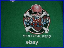 Grateful Dead Concert Tour T Shirt Vintage Skull Logo Single Stitched J Garcia