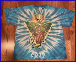 Grateful Dead Cosmic Charlie XL Tye Dye Vintage T-Shirt Not Fade Away Graphics