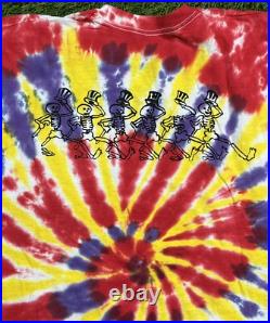 Grateful Dead Dancing Skeletons T-Shirt Men's XL Double Sided Vintage 80s