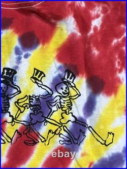 Grateful Dead Dancing Skeletons T-Shirt Men's XL Double Sided Vintage 80s