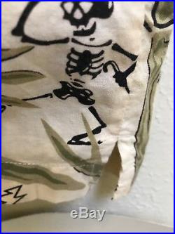Grateful Dead David Carey Limited Edition Dancing Skeleton Button Down Shirt 3XL