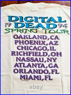 Grateful Dead Digital Dead Steal Your Fractal tour 1994 original vintage t shirt