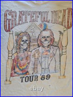 Grateful Dead Fall Tour 89 Themed Shirt Heavy Use (Uncleaned) To Preserve Cond