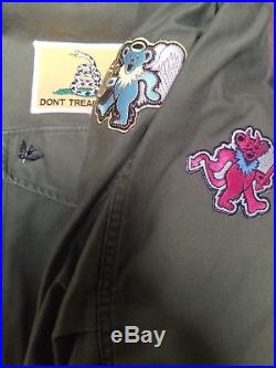 Grateful Dead Field Jacket Vintage combo /Simpsons T-shirt & bandana FREE s/h