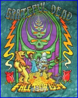 Grateful Dead Follow The Golden Road Wizard of Oz T-Shirt 1994 Fall Tour Vintage