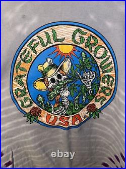 Grateful Dead Growers USA Tshirt Mens XXL Tie Dye Vintage Shirt