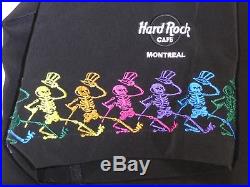 Grateful Dead Hard Rock Cafe Montreal Embroidered Skeletons 2XL Bowling Shirt