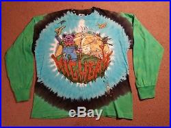 Grateful Dead Highgate Long Sleeve Shirt 1996 GDM Pinkerton Liquid Blue USA szL