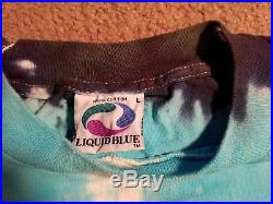 Grateful Dead Highgate Long Sleeve Shirt 1996 GDM Pinkerton Liquid Blue USA szL
