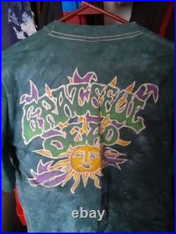 Grateful Dead Jester Sun Skeleton Tie Dye Graphic T-Shirt Rock & Pop Music Band