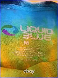 Grateful Dead LIQUID BLUE Time Beach Bear shirt Mens Size M Tie Dye T-Shirt