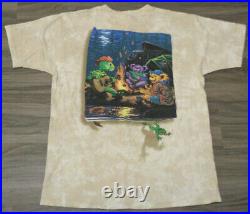 Grateful Dead LL Rain 1998 FOTL Large T-Shirt Vintage 90's Band Tee Fishing Bear