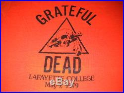 Grateful Dead Lafayette College Cyclops Skull Concert T-shirt May 7,1979-m-rare
