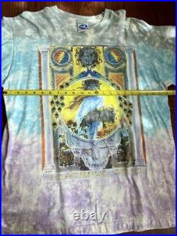 Grateful Dead Liquid Blue 30th Anniversary 1995 Tie-Dye T-Shirt XL Made in USA