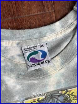 Grateful Dead Liquid Blue 30th Anniversary 1995 Tie-Dye T-Shirt XL Made in USA