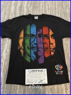Grateful Dead Liquid Blue Faces Limited Edition Reproduction Tee XL #23/25 WithCOA