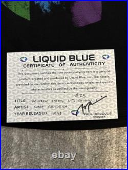Grateful Dead Liquid Blue Faces Limited Edition Reproduction Tee XL #23/25 WithCOA