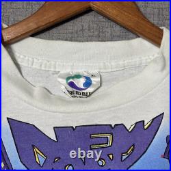 Grateful Dead Liquid Blue T Shirt XL Tie Dye New York City Tour 1990 Original