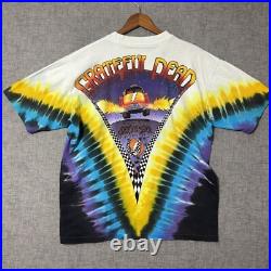 Grateful Dead Liquid Blue T Shirt XL Tie Dye New York City Tour 1990 Original Grateful Dead Liquid Blue T Shirt XL Tie Dye New York City Tour 1990 Original