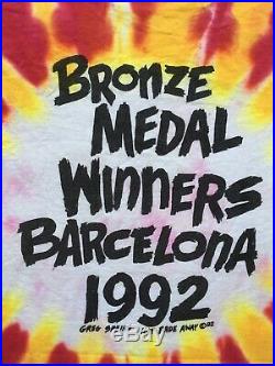 Grateful Dead Lithuania 1992 Shirt Tie Dye Basketball Barcelona Olympics 90s NBA