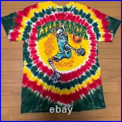 Grateful Dead Lithuania Basketball TIE-DYE TEE T-shirt L size Vintage