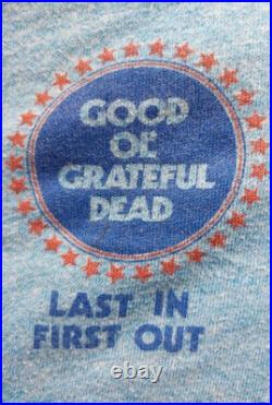 Grateful Dead Local Crew AuthenticRinger T-shirt. 1988 Tour. XL Great Condition