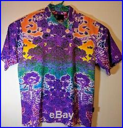 Grateful Dead Mens XL Dragonfly Clothing S/S Button Shirt Tie Dye Vintage