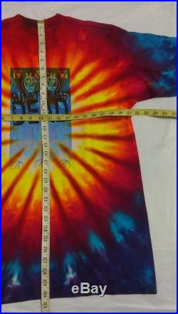 Grateful Dead Nassau Coliseum Uniondale Tie Dye T shirt Vintage Rare 1994 L
