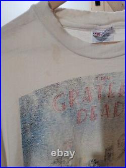 Grateful Dead New York City NY Faded Vintage HANES BEEFY Mens XL T Shirt loved