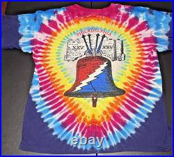 Grateful Dead Original Vintage Philadelphia Liberty Bell Shirt XL