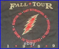 Grateful Dead Original vintage Fall Tour 89 Shirt XL, Never worn/washed