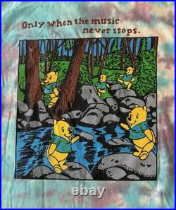 Grateful Dead POOH IN THE WOODS Tie Dye T Shirt Size Large RAREST