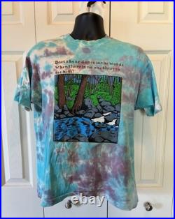 Grateful Dead POOH IN THE WOODS Tie Dye T Shirt Size Large RAREST