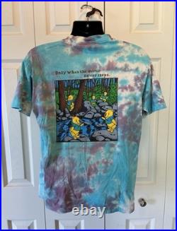 Grateful Dead POOH IN THE WOODS Tie Dye T Shirt Size Large RAREST