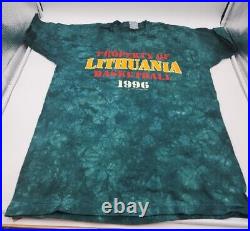 Grateful Dead Property of Lithuania Basketball 1996 XL Liquid Blue