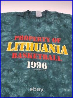 Grateful Dead Property of Lithuania Basketball 1996 XL Liquid Blue