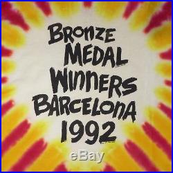 Grateful Dead RARE Lithuania Bronze Winners Barcelona'92 Tie-dyed 2XL T-Shirt