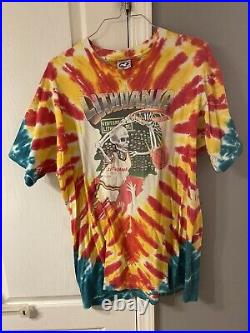 Grateful Dead RARE Vintage 1992 XL Lithuania T-Shirt tee online ceramics shirt