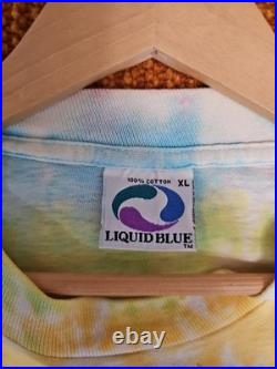 Grateful Dead Rainforest Liquid Blue White Tag Vintage T Shirt EUC Single Stitch