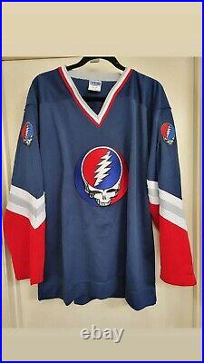 Grateful Dead, Rangers Navy Hockey Jersey, Steal Your Face