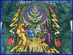 Grateful Dead Rare Vintage 1994 Wizard Oz Follow Golden Road Tie Dye T Shirt XL