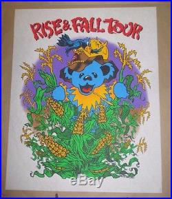 Grateful Dead Rise and Fall Tour 1993 T Shirt Test Print Pellon Poster Phish