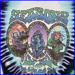 Grateful Dead Seasons Of The Dead Endless Tour 1993 Mens XL Liquid Blue ...
