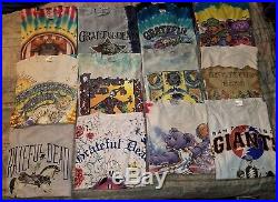 Grateful Dead Shirt 14 Lot Collection 1990s Concert Vintage T-Shirts