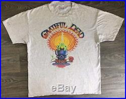 Grateful Dead Shirt 1987 Vtg Band Frog Tshirt Jerry Garcia Skull Roses XL Tee