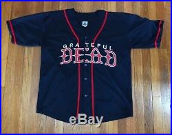 Grateful Dead Shirt Baseball Jersey Steal Your Face MLB NCAA Sports Button Up XL