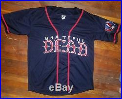 Grateful Dead Shirt Baseball Jersey Steal Your Face Sports Button Up Large