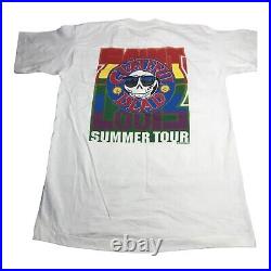 Grateful Dead Shirt Large St Louis Tour 1995 Band Concert Bear Vintage Tee Flaw