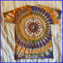 Grateful Dead Shirt Mens M Orange Green Tyedye 95 Summer Tour Front Back Graphic