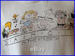 Grateful Dead Shirt Peanuts Dancing In The Street Snoopy Concert Vintage 1991